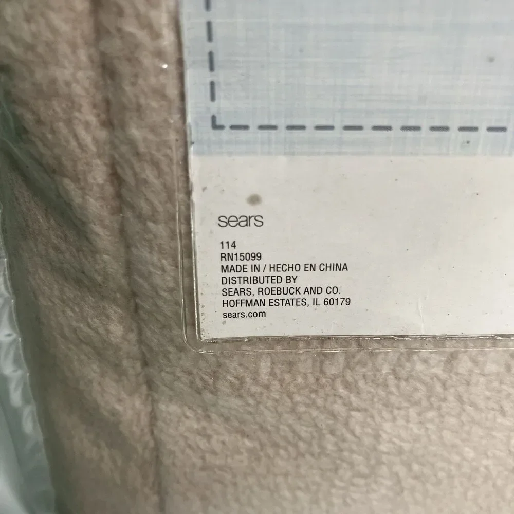 Vintage Cannon Micro Fleece Ultra Soft 66”x90” Twin Brand New Sears